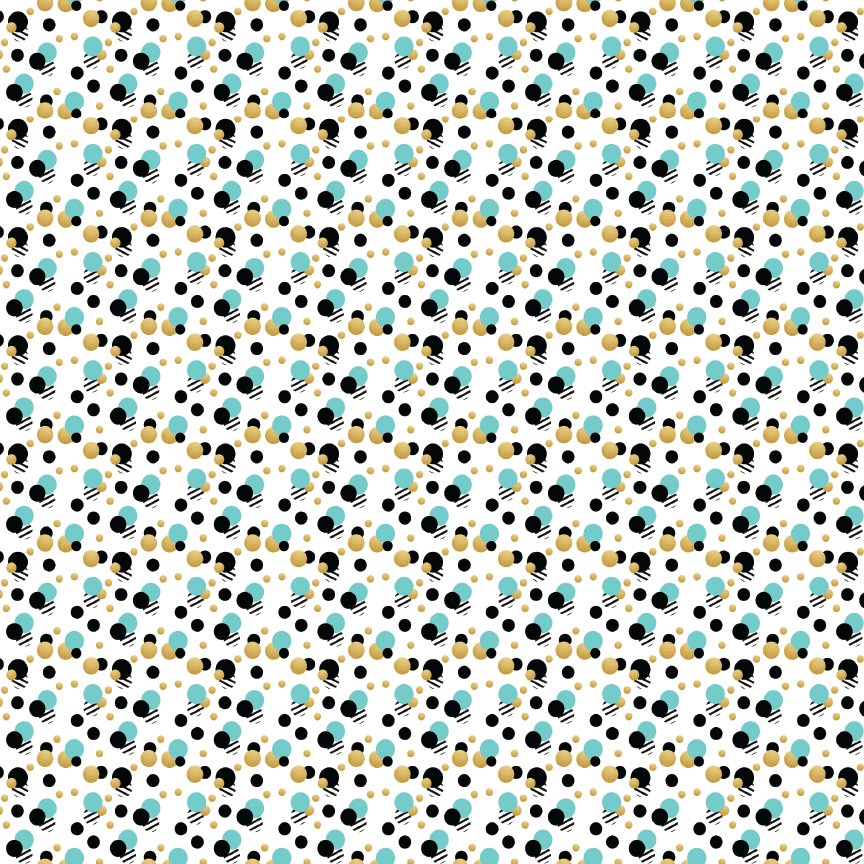 Girl Boss Teal Dots Pattern Acrylic Sheet - CMB Pattern Acrylic